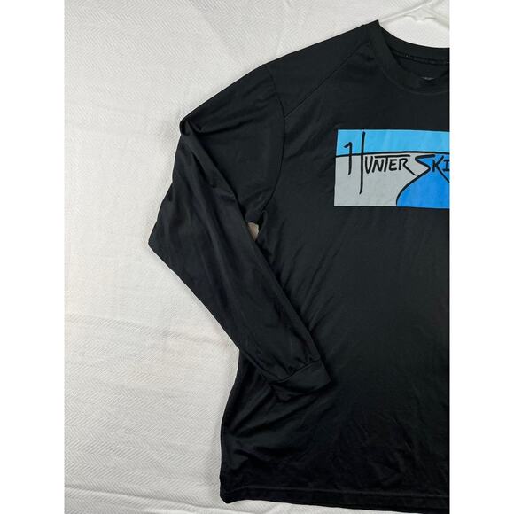 Men's Hunter Skipper Black Long Sleeve Performance Shirt Paragon Size Large - Picture 6 of 9